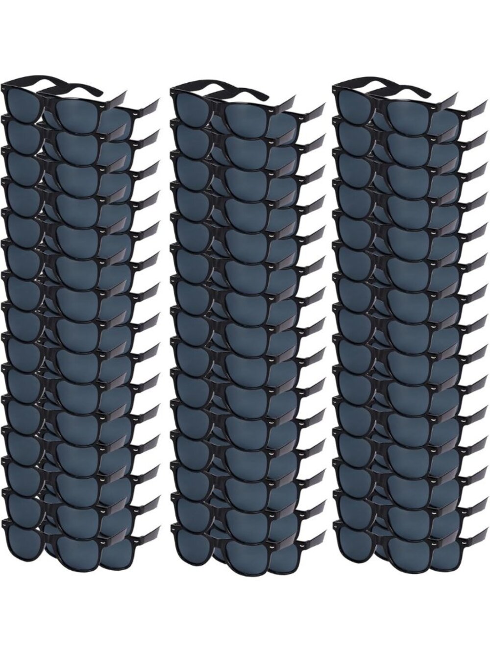 36/100 Pack Black UV Protection Sunglasses for Parties, Beach, Weddings & Events